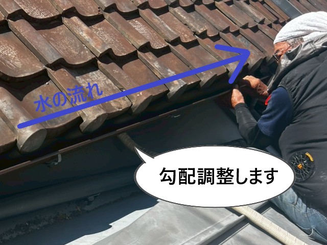 軒樋　勾配調整